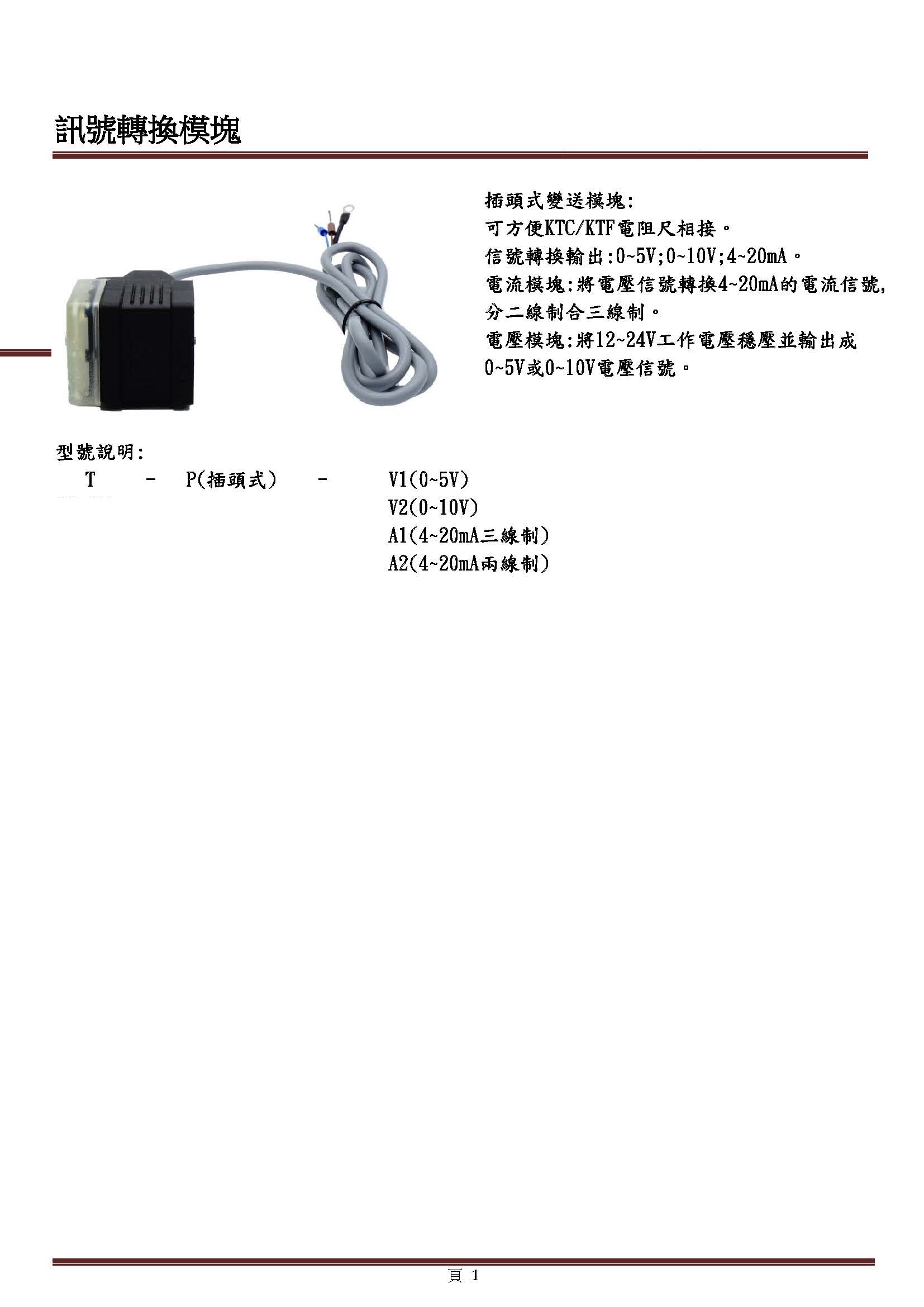 插頭式轉換模塊