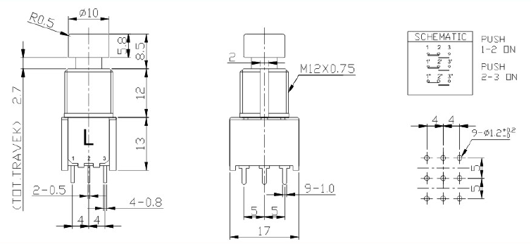 DSYF12P-0302-20R-L