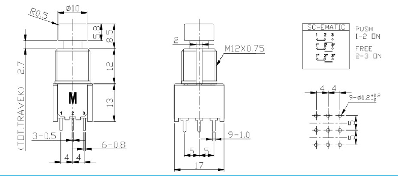 DSYF12P-0302-20R-M